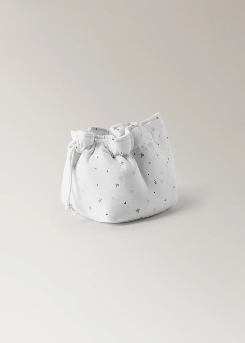 Organizer changing mat with star print