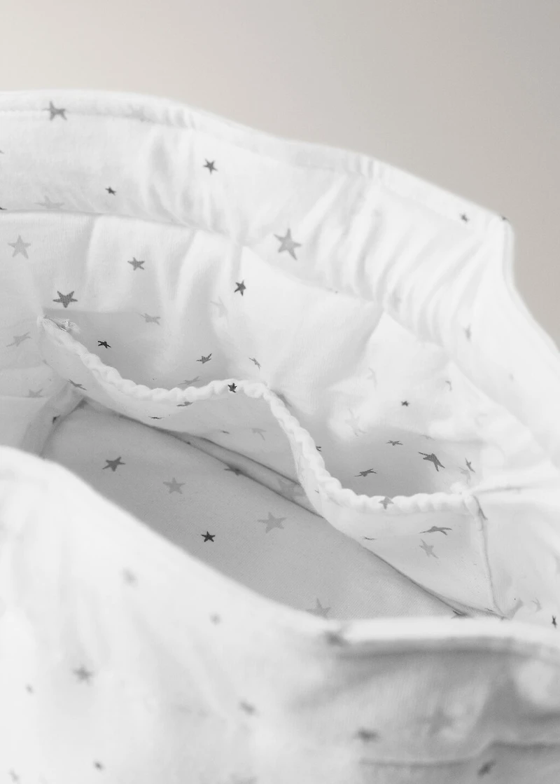 Organizer changing mat with star print