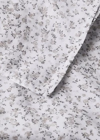 Cotton baby swaddle with mini-floral print