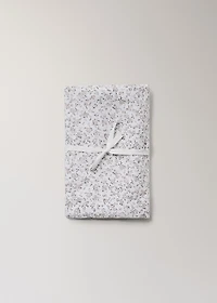 Cotton baby swaddle with mini-floral print