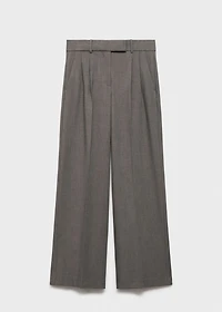 Wide leg suit pants