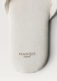 Embroidered cotton slippers