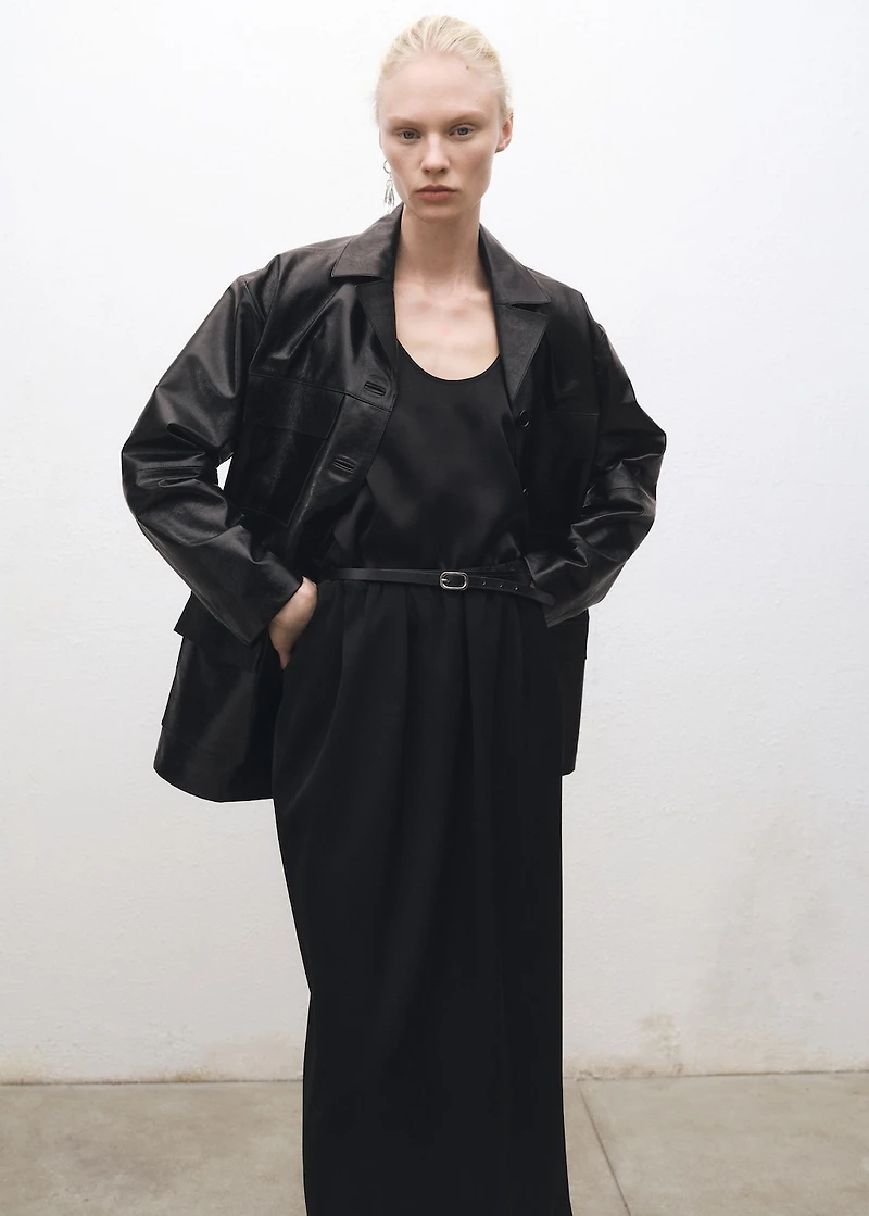 Silk top with straps