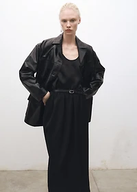 Silk top with straps