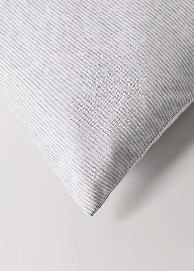 Cotton striped duvet cover for crib