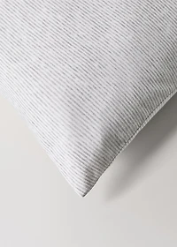 Cotton striped duvet cover for crib