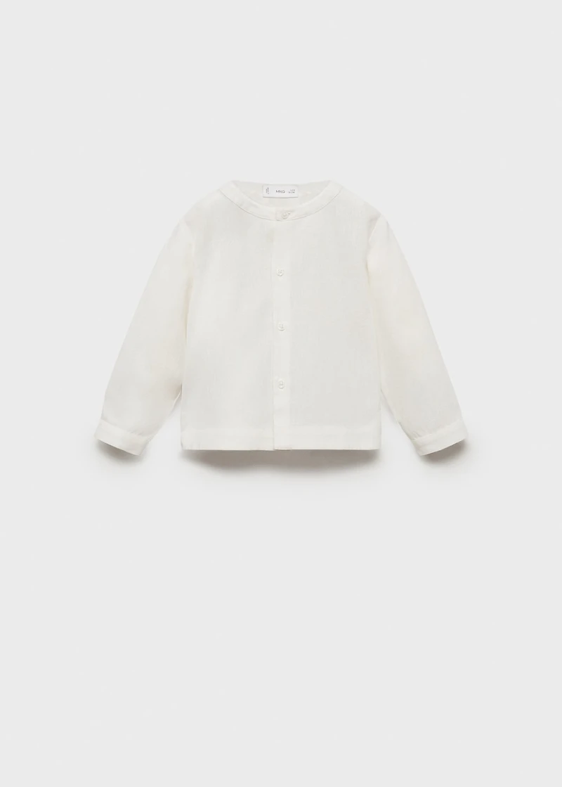 Cotton and linen shirt