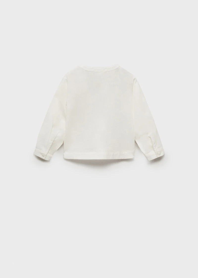 Cotton and linen shirt