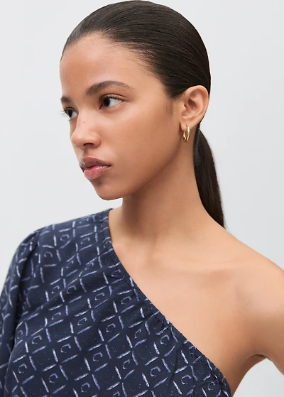 Asymmetric long jumpsuit