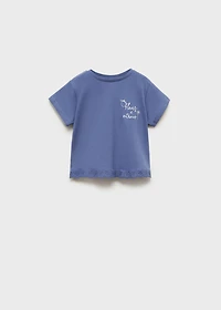 Embroidered cotton T-shirt