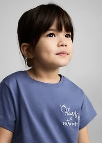 Embroidered cotton T-shirt