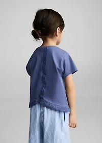 Embroidered cotton T-shirt