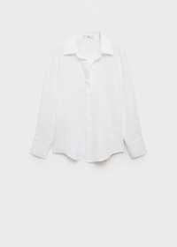 Linen-blend shirt
