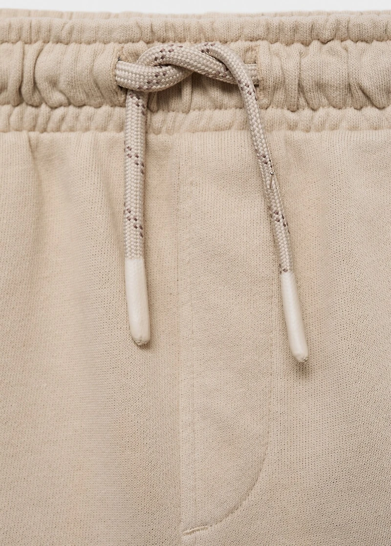 Drawstring cargo Bermuda shorts