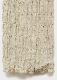 Cotton textured cardigan with bows