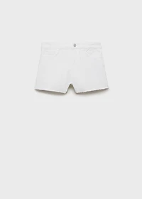 Embroidered cotton shorts