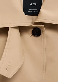 Long trench coat with belt