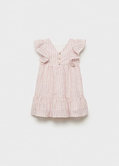 Ruffled striped dress