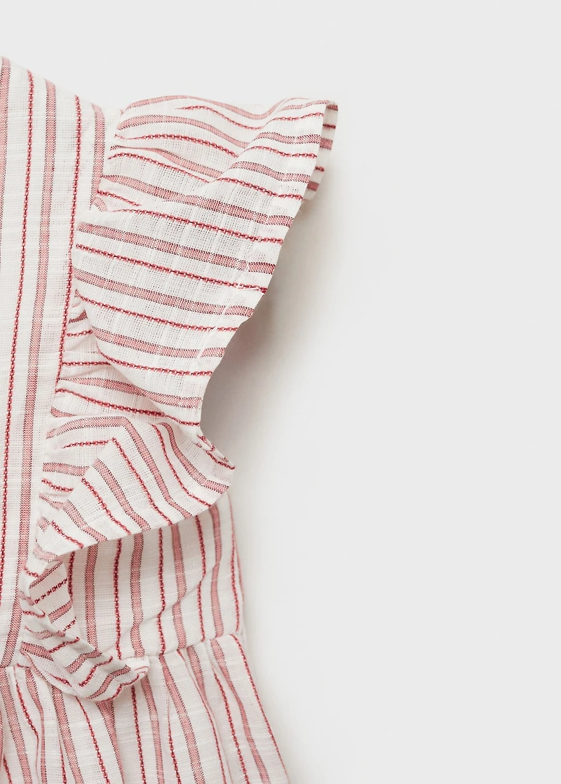 Ruffled striped dress