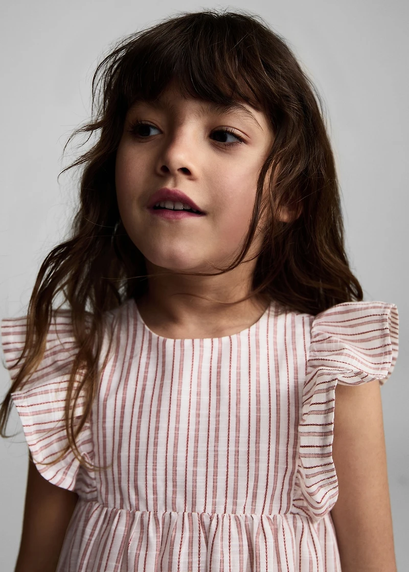 Ruffled striped dress