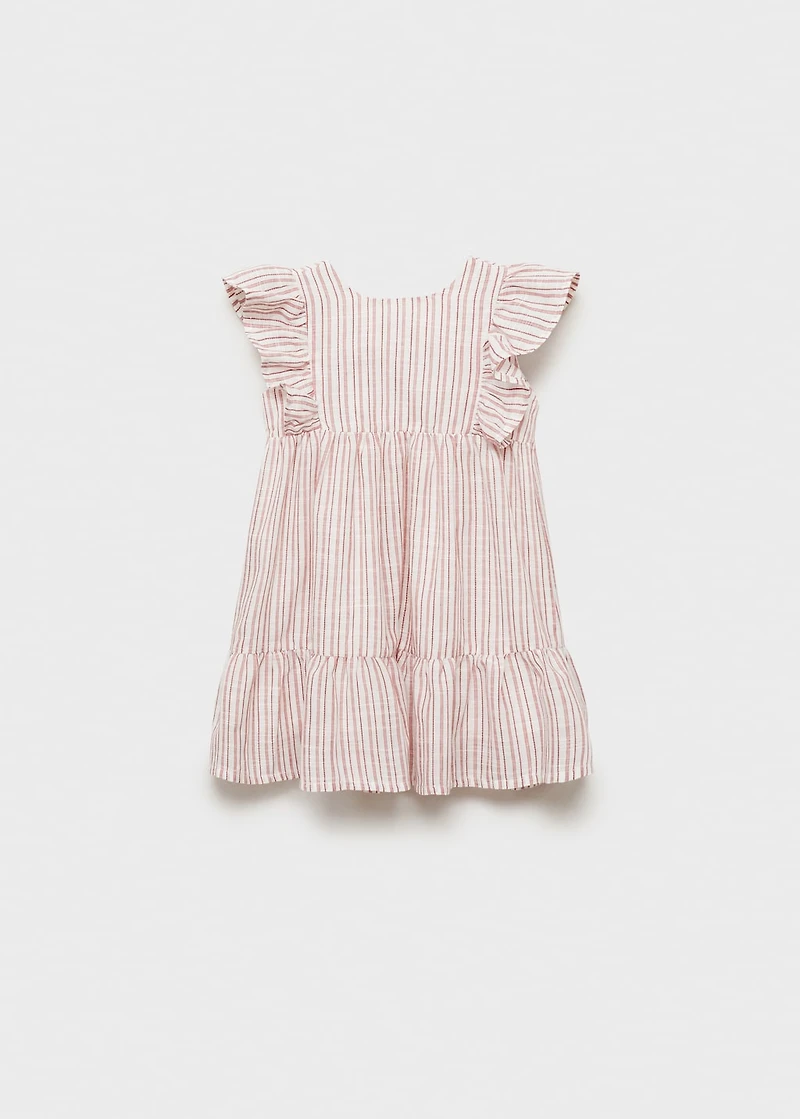 Ruffled striped dress
