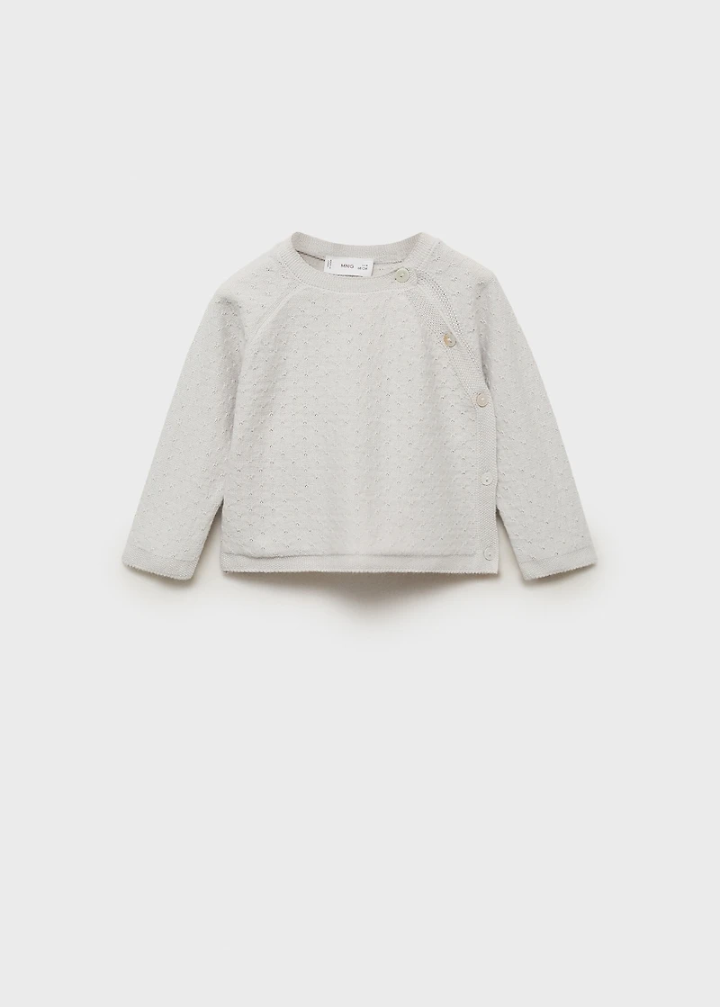 Knit embroidered sweater