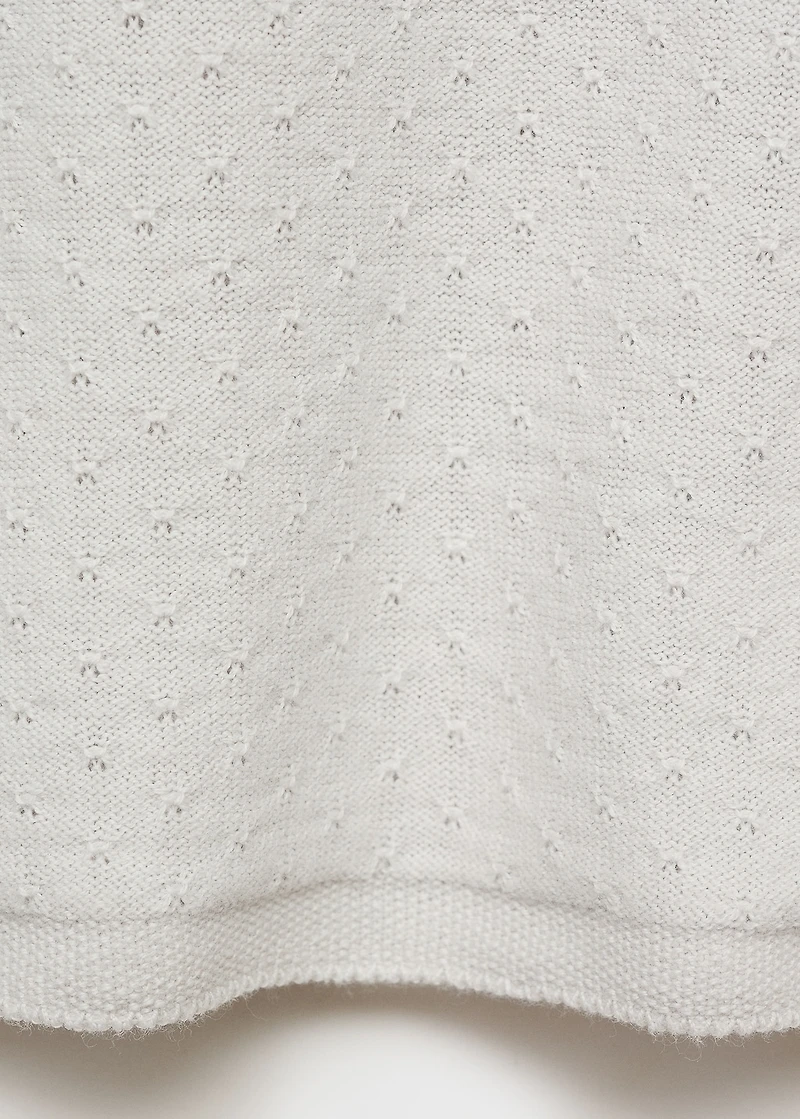 Knit embroidered sweater