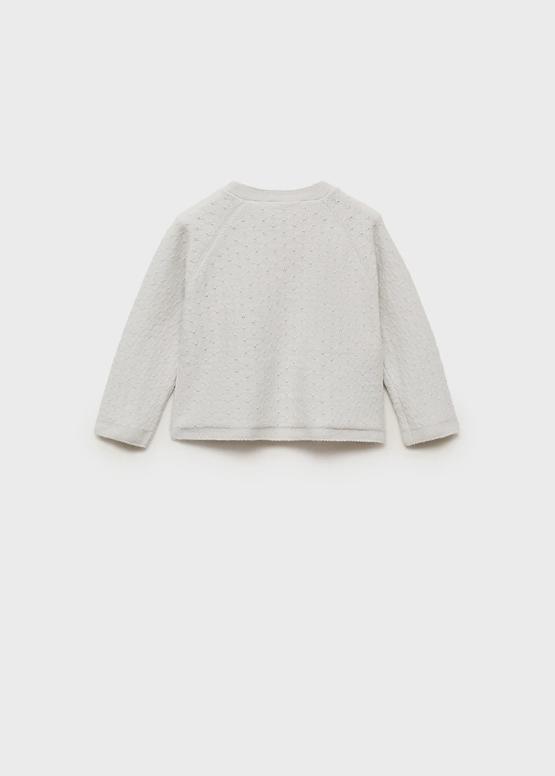 Knit embroidered sweater