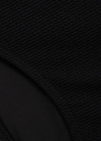 Ribbed high-waisted bikini bottom