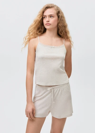 Pajamas with Swiss embroidery