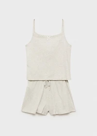 Pajamas with Swiss embroidery