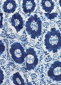 Printed straight pants