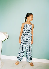 Printed straight pants