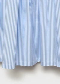 Striped gathered dress