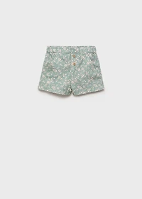 Floral cotton shorts