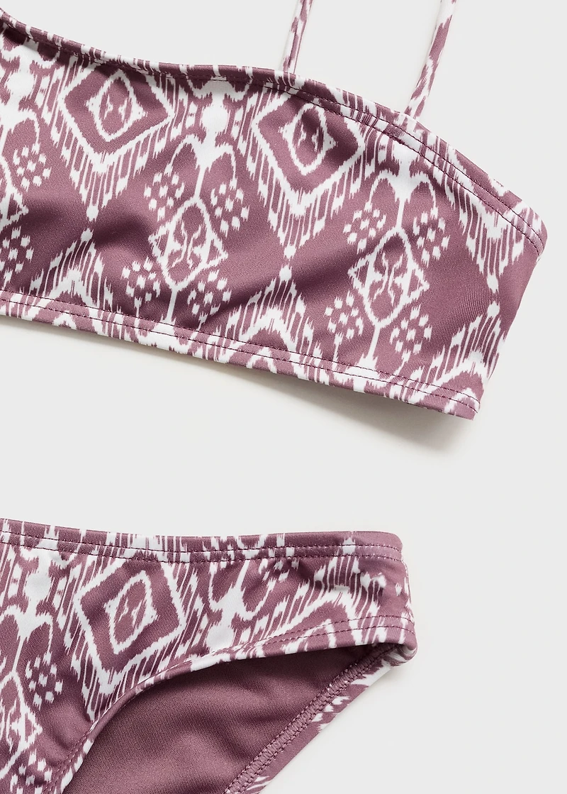 Bikini with ethnic print