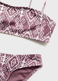 Bikini with ethnic print