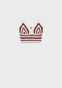 Crochet knitted top