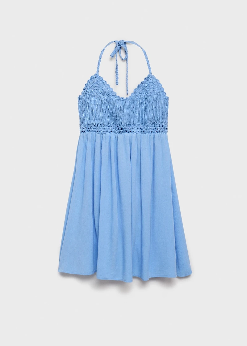 Crochet short dress