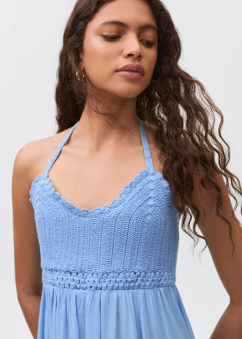 Crochet short dress