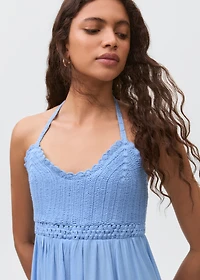Crochet short dress