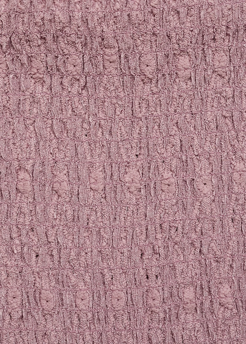 Short ruched dress with ruffled hem