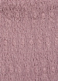 Short ruched dress with ruffled hem