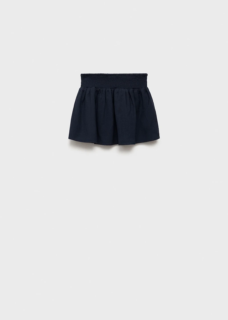 Cotton-linen skirt