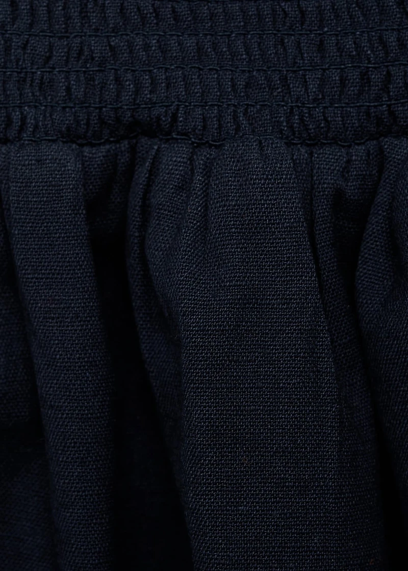 Cotton-linen skirt