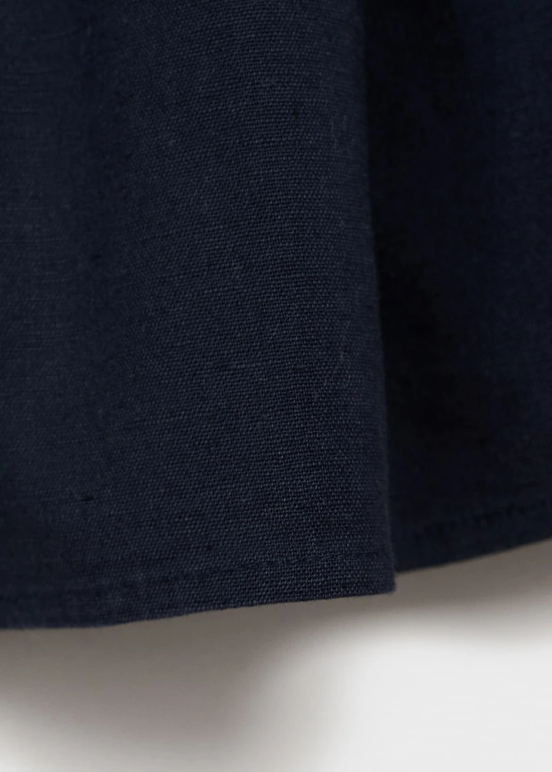 Cotton-linen skirt