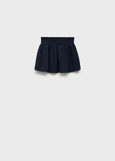 Cotton-linen skirt