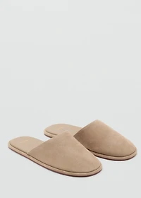 Suede sling back shoes