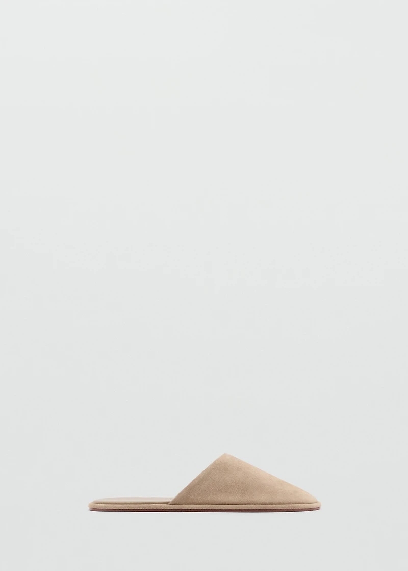 Suede sling back shoes