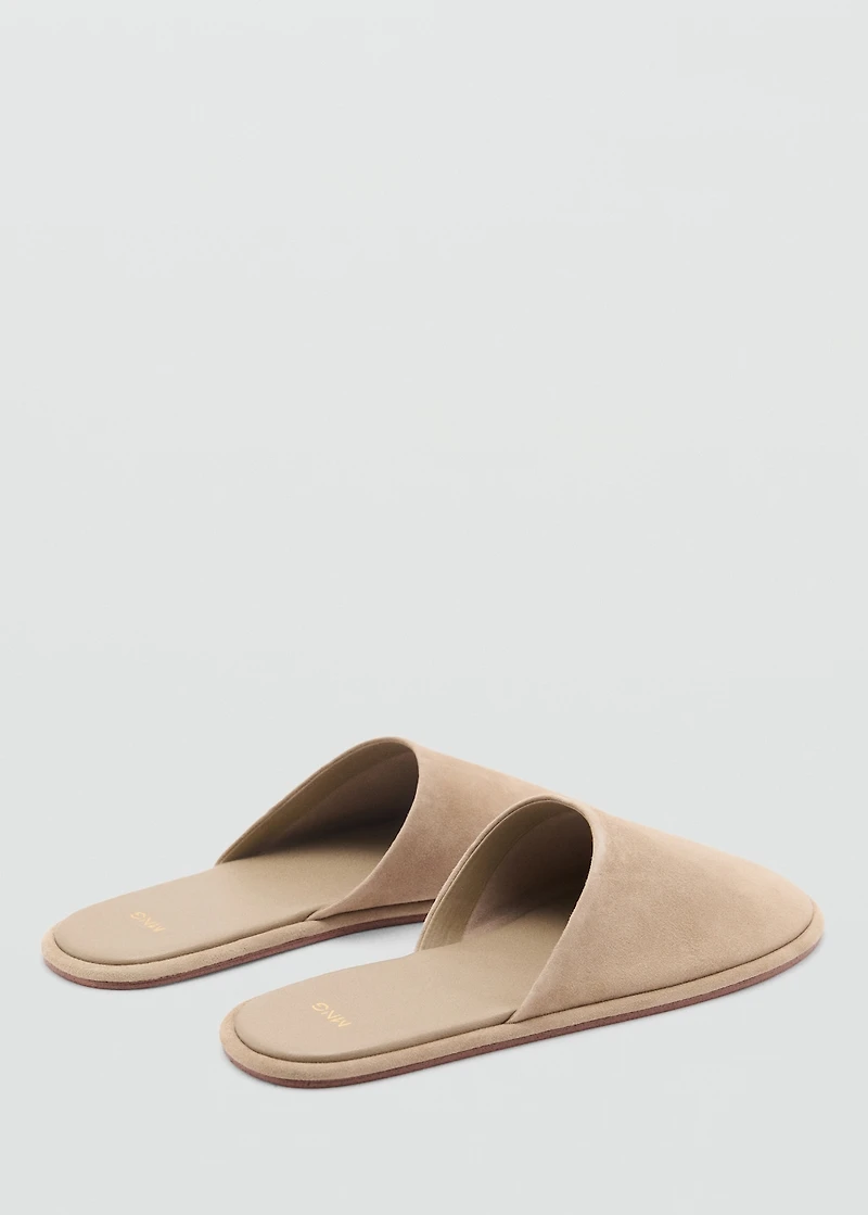 Suede sling back shoes